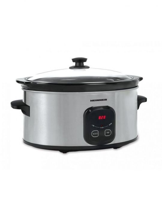 Slow cooker heinner hsck-c57ix capacitate: 5.7l vas ceramic detasabil control Heinner - 1