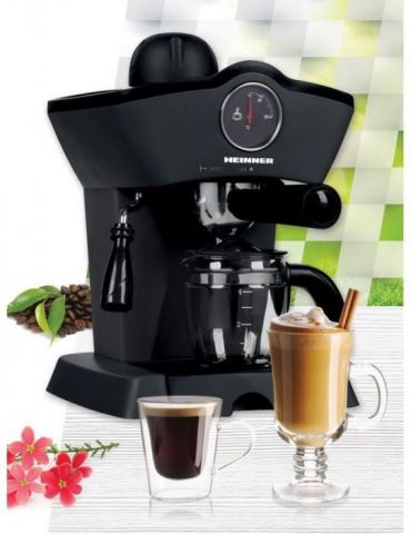 Espressor heinner hem-200bkputere: 800 w capacitate rezervor detasabil transparent : Heinner - 1