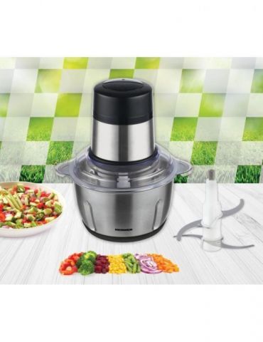 Putere maxima: 300w bol din  inox capacitate 2l 2 cutite Heinner - 1 - Tik.ro
