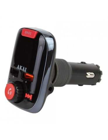 Modulator fm akai bt fmt-74bt bluetooth handsfree car kit fm Akai - 1