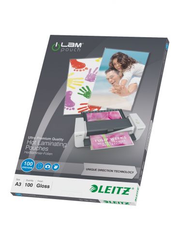 Leitz iLAM UDT folii de laminat tip plic 100 buc.