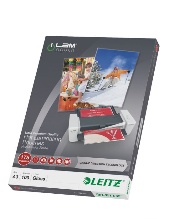 Leitz iLAM UDT folii de laminat tip plic 100 buc.