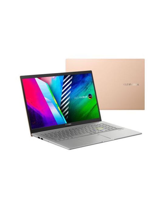 Laptop ASUS VivoBook OLED K513EA-L13133,Intel Core i7-1165G7,15.6",RAM 8GB,SSD 512GB,Iris Xe Graphics,No OS,Hearty Gold Asus - 3