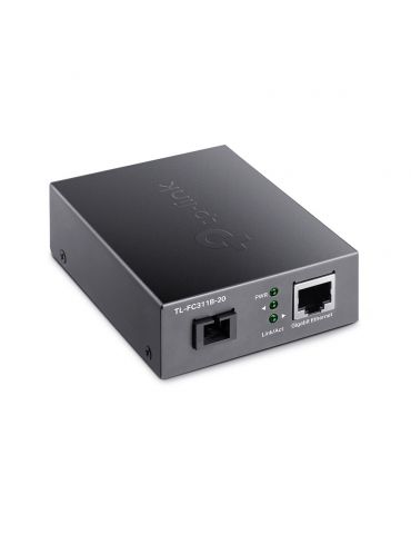 TP-Link TL-FC311B-20 convertoare media pentru rețea 1000 Mbit/s 1550 nm Monomodală Negru Tp-link - 2
