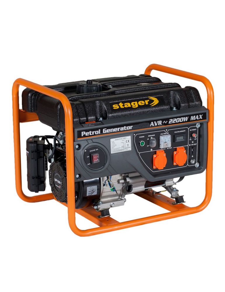 Stager GG 2800 generator open-frame 2kW monofazat benzina pornire la sfoara