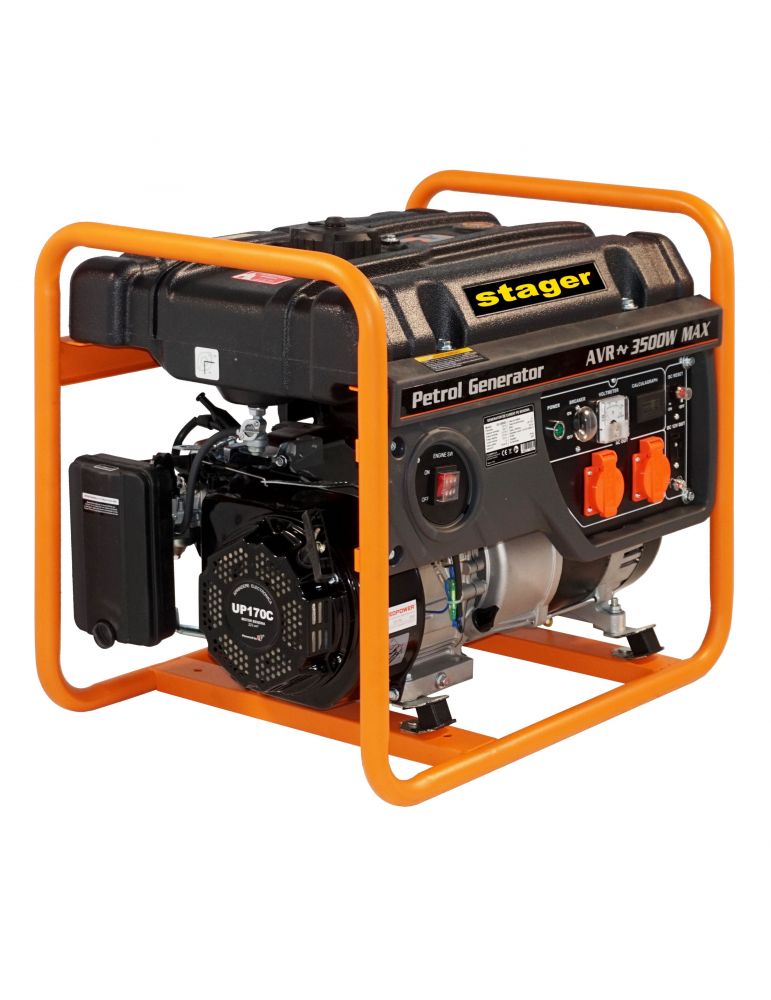 Stager GG 4000D generator open-frame 3.5kW monofazat benzina pornire la sfoara