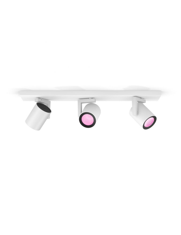 Philips Hue cu ambianță albă și color Spot luminos triplu Argenta