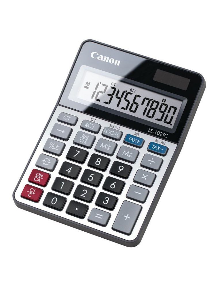 Canon LS-102 TC calculator Spaţiul de lucru De bază Negru, Metalic