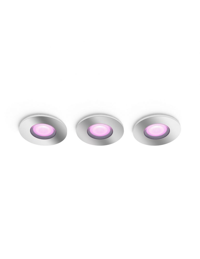Philips Hue cu ambianță albă și color Spot luminos încastrat Centura, pachet de 3 bucăți