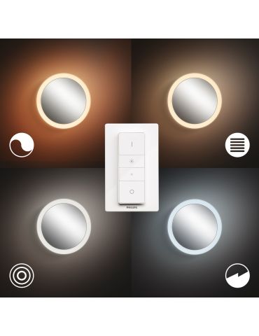 Philips Hue cu ambianță albă Oglindă luminată Adore pentru baie Philips by Signify - 2