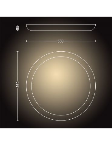 Philips Hue cu ambianță albă Oglindă luminată Adore pentru baie Philips by Signify - 8