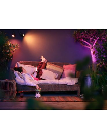 Philips Hue cu ambianță albă și color Spot de exterior Lily Philips by Signify - 5