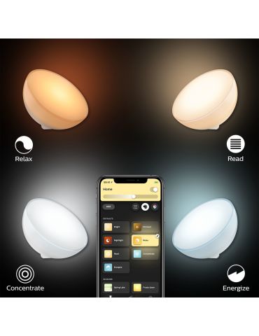 Philips Hue cu ambianță albă și color Lampă portabilă Go (ultimul model) Philips by Signify - 9
