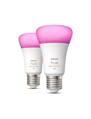 Philips Hue cu ambianță albă și color Pachet de 2 bucăți E27 Philips by Signify - 1