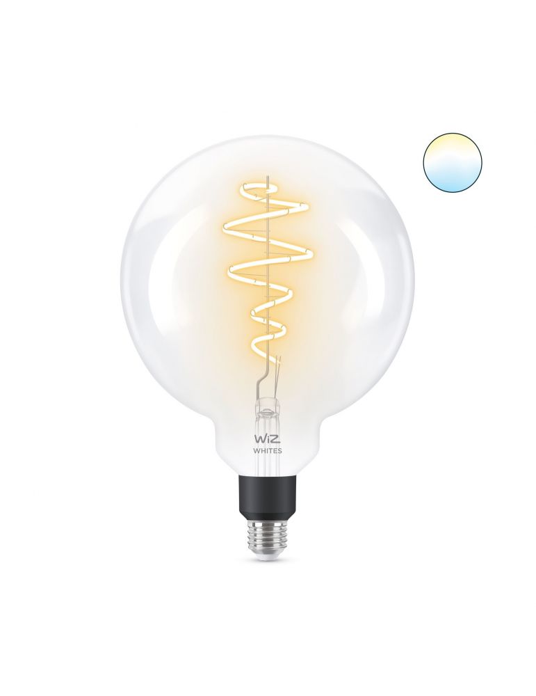 WiZ Glob cu filament transparent 6,5 W (echivalent cu 40 W) G200 E27
