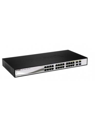 D-Link DGS-1210-26 switch-uri Gestionate L2 Gigabit Ethernet (10/100/1000) 1U Negru, Gri D-link - 1 - Tik.ro