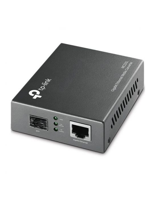 TP-Link MC220L convertoare media pentru rețea 1000 Mbit/s Multimodală, Monomodală Negru Tp-link - 1