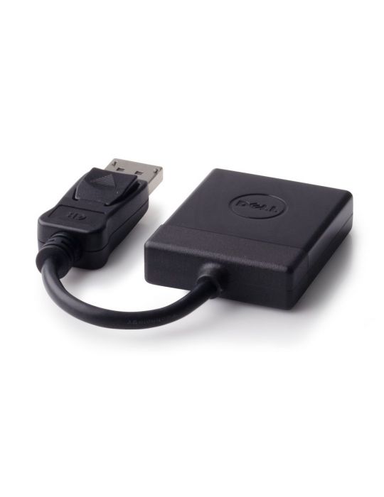 DELL 470-ABEO adaptor pentru cabluri video DisplayPort DVI Negru