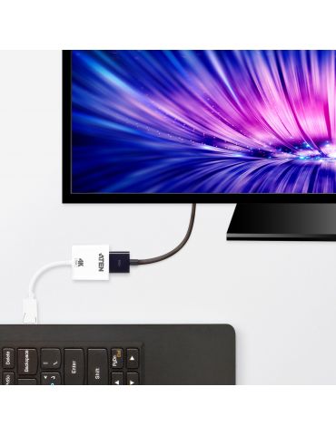 ATEN VC986B-AT adaptor pentru cabluri video Alb Aten - 2