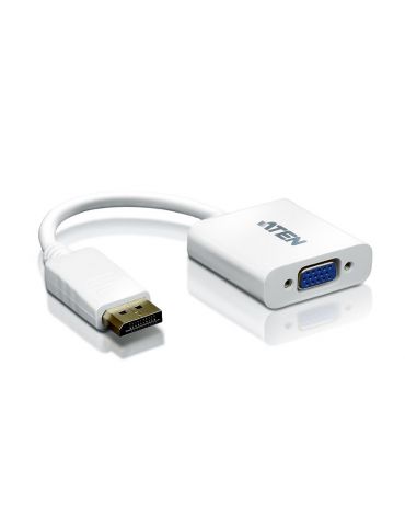 ATEN VC925-AT adaptor pentru cabluri video DisplayPort VGA (D-Sub) Alb Aten - 1 - Tik.ro