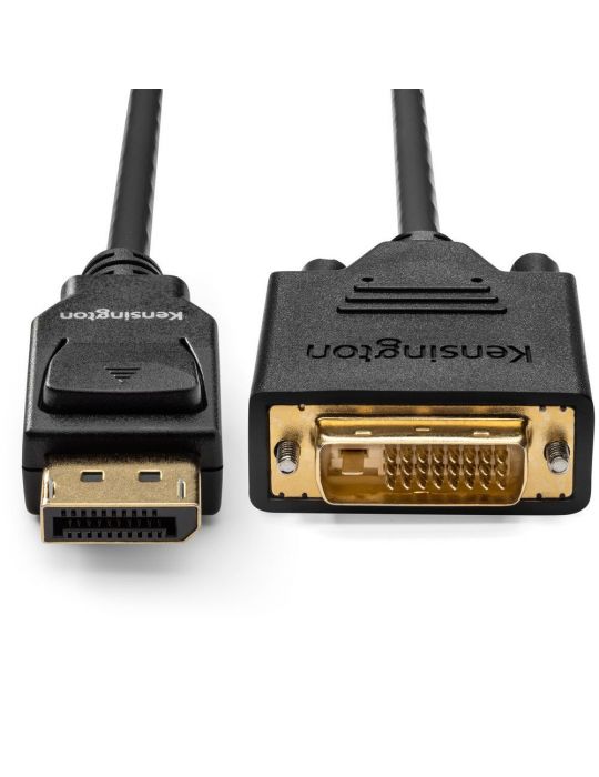 Kensington K33023WW adaptor pentru cabluri video 1,8 m DisplayPort DVI-D Negru Kensington - 2
