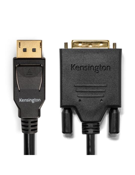 Kensington K33023WW adaptor pentru cabluri video 1,8 m DisplayPort DVI-D Negru Kensington - 3