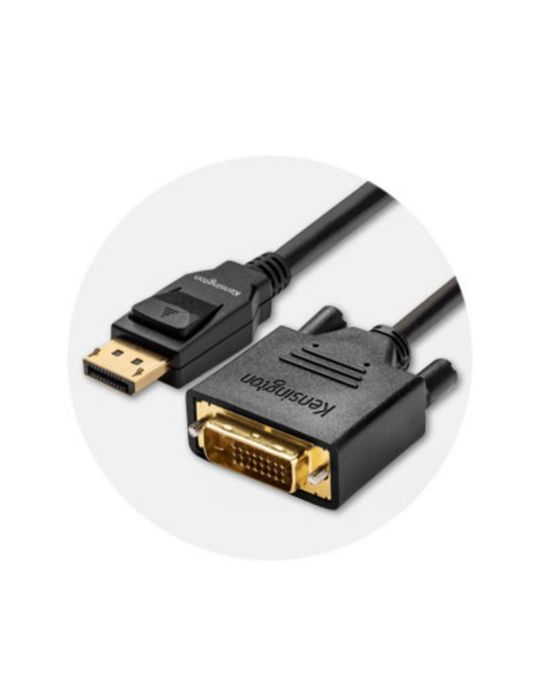 Kensington K33023WW adaptor pentru cabluri video 1,8 m DisplayPort DVI-D Negru Kensington - 10