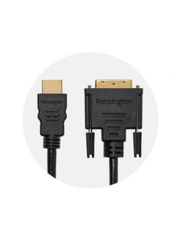 Kensington K33022WW adaptor pentru cabluri video 1,8 m HDMI Tip A (Standard) DVI-D Negru Kensington - 9