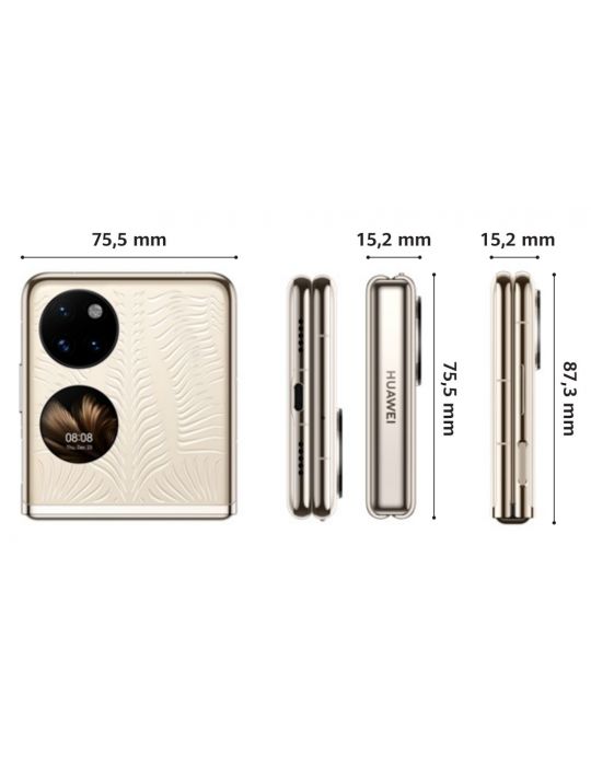 Huawei P50 Pocket 17,5 cm (6.9") Dual SIM EMUI 12.0 4G USB tip-C 8 Giga Bites 256 Giga Bites 4000 mAh Alb Huawei - 3