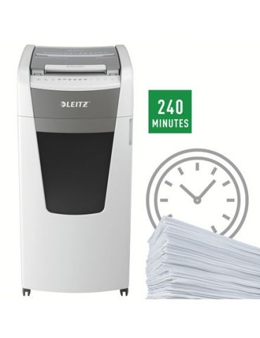 Leitz 80180000 tocătoare de hârtie Distrugere prin tăiere micro 22,3 cm Gri, Alb Leitz - 10