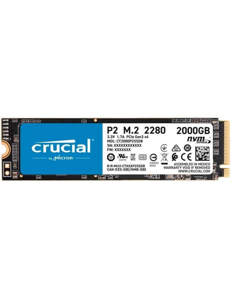 SSD intern Crucial P2 2TB PCI Express 3.0