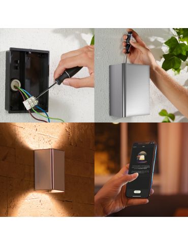 Philips Hue cu ambianță albă și color Lampă de perete de exterior Resonate Philips by Signify - 3