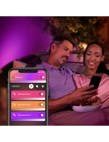 Philips Hue cu ambianță albă și color Lampă de perete de exterior Resonate Philips by Signify - 8
