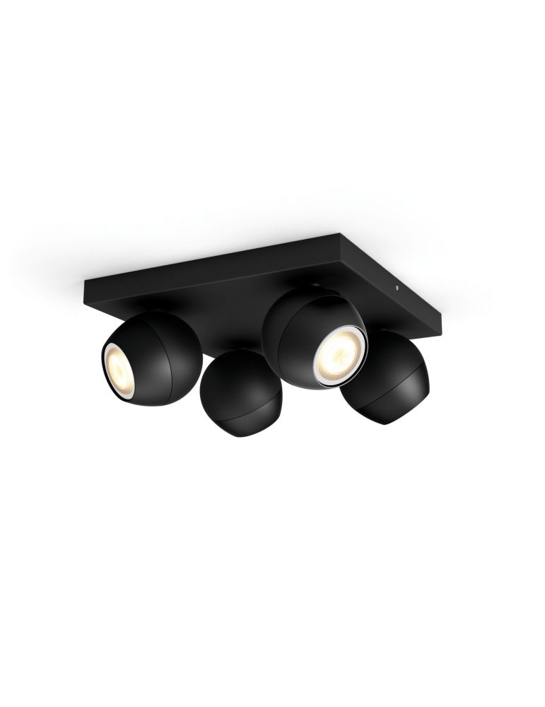 Philips Hue cu ambianță albă Spot luminos cvadruplu Buckram