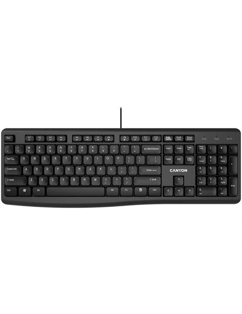 Wired chocolate standard keyboard 104 keys slim design with chocolate