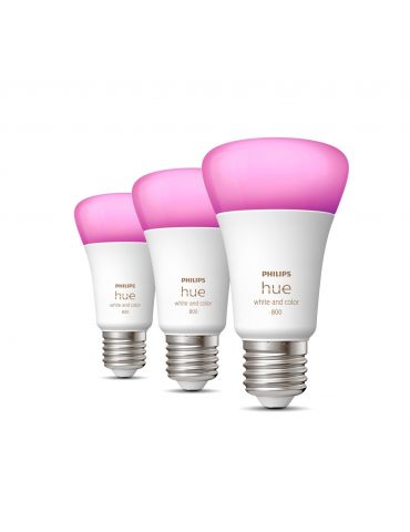 Philips Hue cu ambianță albă și color Pachet de 3 bucată E27 Philips by Signify - 1