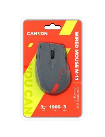 Wired optical mouse with 3 keys dpi  1000 with 1.5m Canyon - 1
