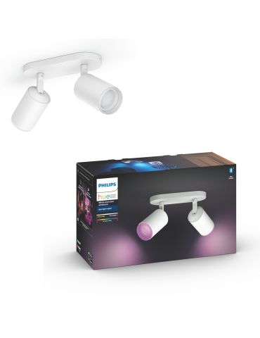 Philips Hue cu ambianță albă și color Spot luminos dublu Fugato Philips by Signify - 6