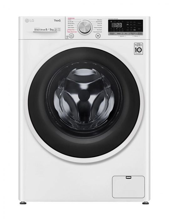 LG F4DT408AIDD uscătoare pentru mașini de spălat De sine stătător Încărcare frontală Alb E Lg - 1