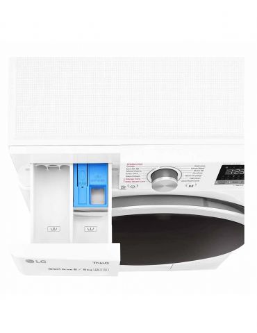 LG F4DT408AIDD uscătoare pentru mașini de spălat De sine stătător Încărcare frontală Alb E Lg - 7