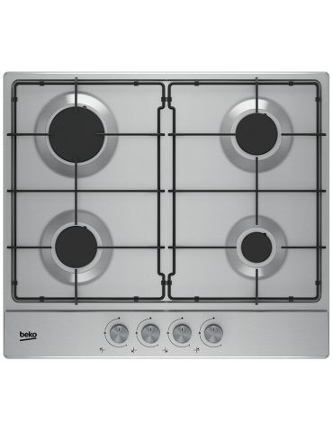 Beko HIAG64223SX plite Din oţel inoxidabil Încorporat 60 cm Gaz 4 zonă(e) Beko - 1