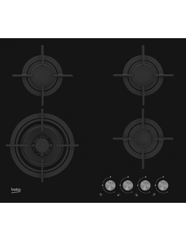 Beko HILW64222S plite Negru Încorporat Gaz 4 zonă(e) Beko - 1 - Tik.ro