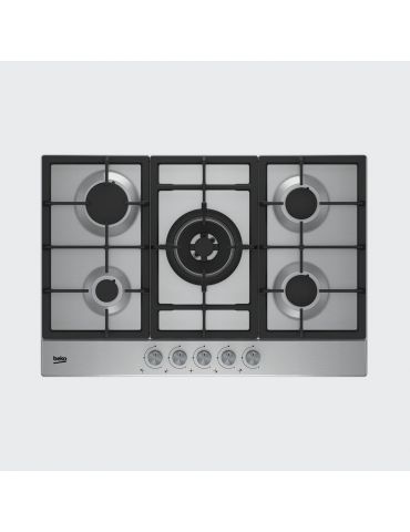 Beko HIAW 75225 SX plite Din oţel inoxidabil Încorporat Gaz 5 zonă(e) Beko - 1