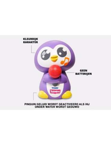 Tomy Toomies Tuneless Penguin Jucărie baie Multicolor Tomy - 3