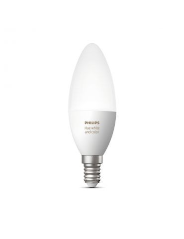 Philips Hue cu ambianță albă și color Bec E14, lumină albă și colorată, bec unic E14 Philips by Signify - 2