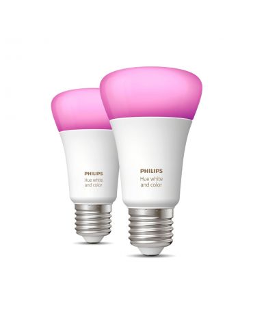 Philips Hue cu ambianță albă și color Pachet de 2 bucăți E27 Philips by Signify - 1