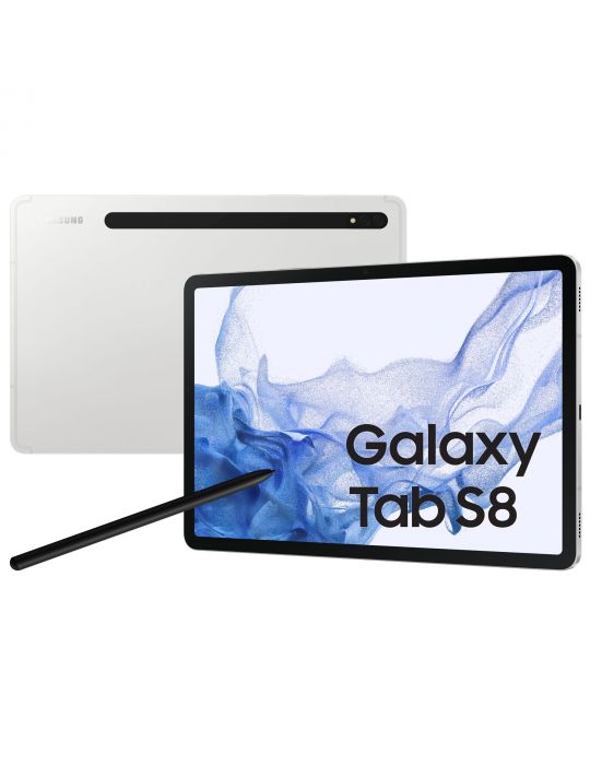 Samsung Galaxy Tab S8 SM-X700 128 Giga Bites 27,9 cm (11") Qualcomm Snapdragon 8 Giga Bites Wi-Fi 6 (802.11ax) Android 12 Argint