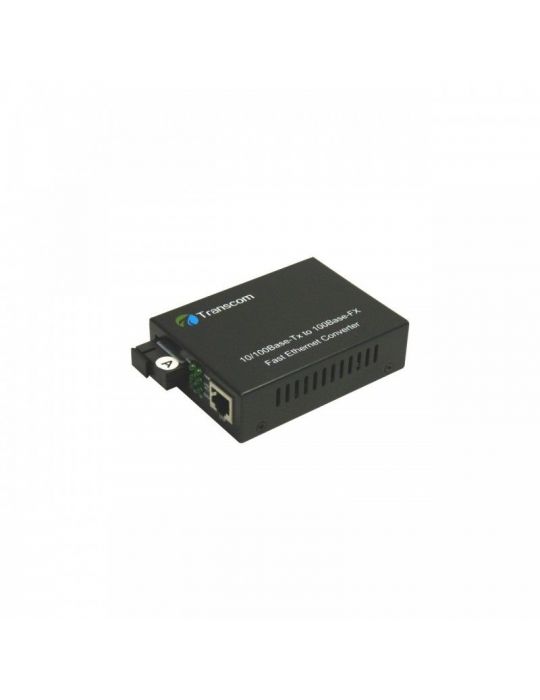 Mediaconvertor 10/100m 1310/1550nm wdm type a singlemode 40km conector sc - transcom ts-100-bd-40a Transcom - 1