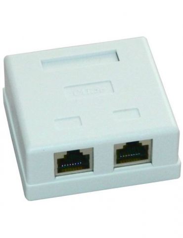 Priza ftp dubla aplicata cat.5e - emtex emt-ftp5e-2p-pt Emtex - 1 - Tik.ro