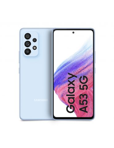 Samsung Galaxy A53 5G SM-A536B 16,5 cm (6.5") Dual SIM hibrid Android 12 USB tip-C 8 Giga Bites 256 Giga Bites 5000 mAh Albastru